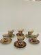 Kpm Porcelain Floral Themed Expresso Cup And Saucer Set Of 6 From Japan (rare)
