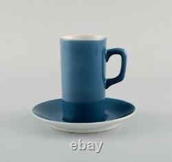 Kenji Fujita for Tackett Associates. Five coffee cups with porcelain saucers