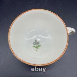 Late 18th Century Meissen Yellow Cabbage Rose Demitasse Teacup & Saucer 1770s