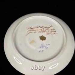 Le Tallec Hand Painted Cup & Saucer Set