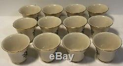 Lenox Holiday Christmas porcelain 12 dinner, bread, saucer, cups 48 pieces total