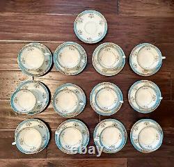 Lenox Porcelain Blue Tree Lot Of 12 Cup & Saucer Sets 25 Items Total Great