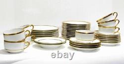 Limoges France Lot 37 pc Gold Banded Plates Cups Saucers Haviland D&C Bernardaud