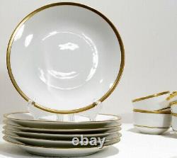 Limoges France Lot 37 pc Gold Banded Plates Cups Saucers Haviland D&C Bernardaud