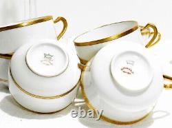 Limoges France Lot 37 pc Gold Banded Plates Cups Saucers Haviland D&C Bernardaud