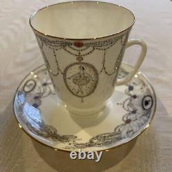 Lomonosov, Imperial porcelain coffee cup and saucer