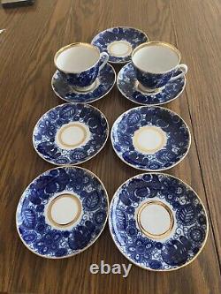 Lomonosov Porcelain 2 Cup / Saucer Set And 5 Saucer Plates