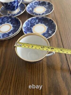 Lomonosov Porcelain 2 Cup / Saucer Set And 5 Saucer Plates