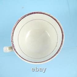 Lot 4 Pink Luster Pearlware & Soft Paste Porcelain Cup Saucer Dish Plate Lustre