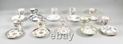 Lot of 10 Porcelain & Bone China Demitasse Cup & Saucer Sets Multiple Makers