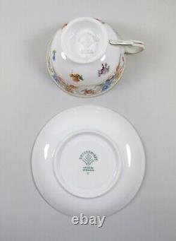 Lot of 6 Schumann-Bavaria DRESDNER ART Porcelain Footed Cup & Saucer Sets+