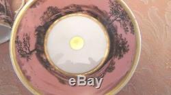 Lot of Antique Sevres Style Porcelain Hand-painted Cup and Saucer