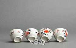 Lovely Quality! 18c Imari Chinese Porcelain Cup & Saucer Flowers Qing Antique