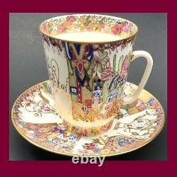 Lumonosov Artist Signed A V Vorobyevsky Russia Imperial Porcelain Tea Cup Saucer