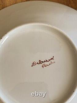 MAISON DELVAUX Rue Royale PARIS Hand Painted BREAKFAST CUP & SAUCER Antique