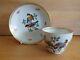 Mid 19th Century Meissen Porcelain Cup And Saucer Painted With Birds And Insects