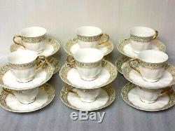 Magnificent Rare set of 12 Meissen Porcelain Cups & Saucers Signed/Marked