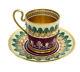 Manufacture De Sevres Porcelain Cup And Saucer, 1812-1824