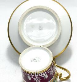 Manufacture De Sevres Porcelain Cup and Saucer, 1812-1824