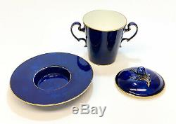 Manufacture Sevres France Porcelain Large Socketed Cup & Saucer, 1892