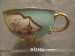Meissen Porcelain Kauffahrtei Tea Cup & Saucer. 1730