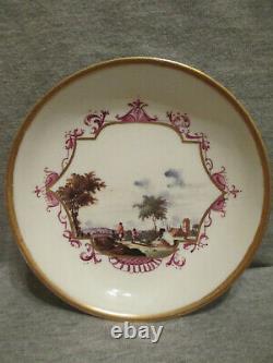 Meissen Porcelain Kauffahrtei Tea Cup & Saucer. 1730