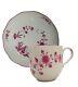 Meissen Porcelain Pink Kakiemon Asian Style Tea Cup & Saucer Set Vintage Rare