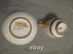 Meissen Porcelain, Porcelaine, Porzellan Scenic Cup & Saucer. 1700's