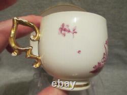 Meissen Porcelain, Tea Cup & Saucer. Christian Friedrich Herold 18th C