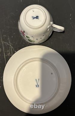 Meissen porcelain Demitasse Cup & Saucer