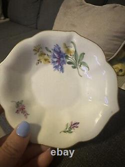 Meissen porcelain cup & Saucer Espresso Size Flower