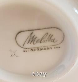 Melitta porcelain Coffee Pot plus 12 espresso cups, saucers & sugar and creamer
