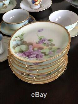 Mixed Vintage Tea Party 12 Cups Saucers/Plates 38 Piece Lot Porcelain China