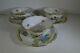 Mocha Tea Cup Saucer 3 Sets Hungary Herend Porcelain Hand Painted Queen Victoria