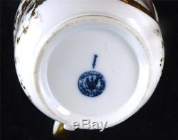 N749 C1848 Kpm Berlin Porcelain Large Cup & Saucer Portrait Girl Waldeck Family