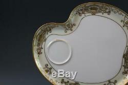 Noritake 175 / 16035 Christmas Ball Porcelain 4 Tea Cups & Snack Plates Saucers