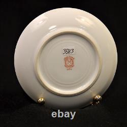 Noritake Tray Teapot Creamer Sugar 2 Cups & Saucers Floral Green Gold 1918-1931