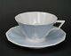 Nymphenburg Porcelain Pearl Perl Blue Full Sized Cup And Saucer