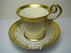 OLD PARIS PORCELAIN CUP & SAUCER ANTIQUE CHOCOLATE CUP & SAUCER Bacchus Excel