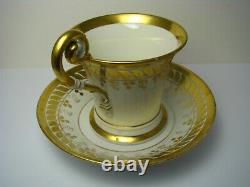 OLD PARIS PORCELAIN CUP & SAUCER ANTIQUE CHOCOLATE CUP & SAUCER Bacchus Excel