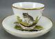 Old Paris Porcelain Hand Painted Cat Landscape & Gold Tea Cup & Saucer C. 1820s