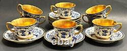 Original Finlandia 1932-1949 Set of 8 Porcelain Cups & Saucers