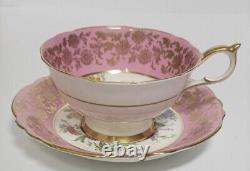 PARAGON Porcelain Tea Cup and Saucer Pink Florals VERY RARE DESIGN