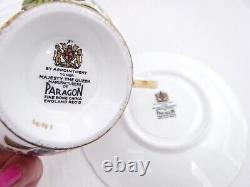 Paragon Floating Roses Gilded Tea Cup and saucer