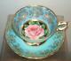 Paragon Large Floating Pink Cabbage Rose Cup And Matched Saucer