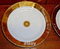 Partial Antique Old Paris Porcelain Luncheon Set Plates Cup Saucer Bowl Tray