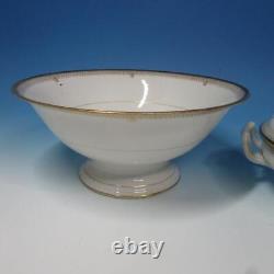 Pillivuyt Paris Expo 1867 Porcelain Fruit Bowl, Covered Dish, Tray, Cup Saucer