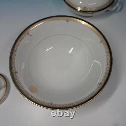 Pillivuyt Paris Expo 1867 Porcelain Fruit Bowl, Covered Dish, Tray, Cup Saucer