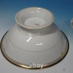 Pillivuyt Paris Expo 1867 Porcelain Fruit Bowl, Covered Dish, Tray, Cup Saucer