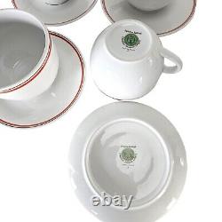 Porcelain d'Auteuil Bistrot Jacques Lobjoy Chocolate Cup & Saucer Set (4) 16 oz